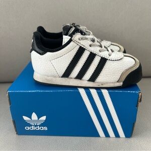Adidas Gently Worn Kids Samoa I Size 8K US Black/White FW3671